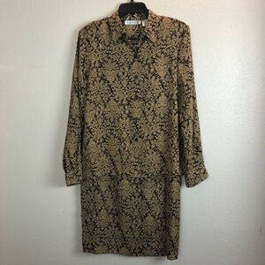 Chaus Two-Piece Button Down Dress Shirt and Skirt